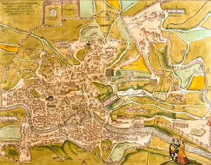 イタリア、ローマ 作： Georg and Hogenberg Franz (1535 90) Braun