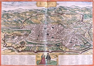 イタリア、ローマ 作： Georg and Hogenberg Franz (1535 90) Braun