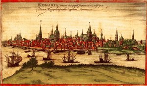 ドイツ、ロストック 作： Georg and Hogenberg Franz (1535 90) Braun