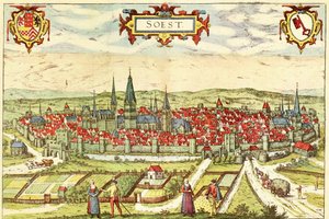 ドイツ、ソエスト 作： Georg and Hogenberg Franz (1535 90) Braun