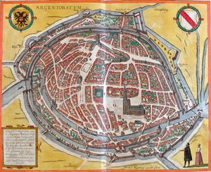 フランス、ストラスブール 作： Georg and Hogenberg Franz (1535 90) Braun