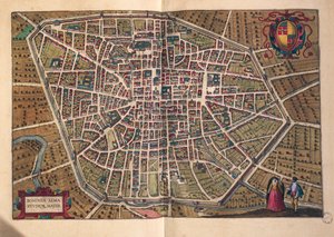 ゲオルグ・ブラウンの「Civitates Orbis Terrarum」より、ボローニャの街。