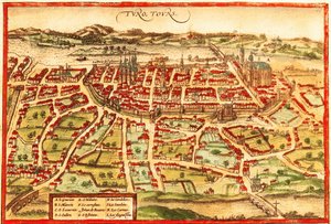 フランス、トゥーロン 作： Georg and Hogenberg Franz (1535 90) Braun