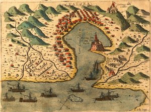ギリシャ、ヴロレ 作： Georg and Hogenberg Franz (1535 90) Braun