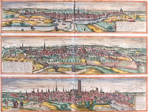 s-ヘルトーゲンボッシュ、ルーヴェン、マシェレン、オランダ、ベルギー 作： Georg and Hogenberg Franz (1535 90) Braun