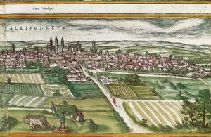Franz HOGENBERG（1535-1590）による『Civitatis Orbis Terrarum』のValladolid付近の農地。 作： Georg Braun and Hogenberg Franz