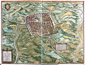 Caiazzo（カゼルタ県）、イタリア 作： Georg Braun and Hogenberg Franz