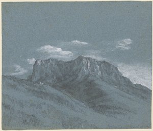The Rauschberg、1800年頃。 作： Georg von Dillis