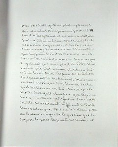 XIXeme siecleにおけるパンテオン・デ・イラストレーション・フランセーズ」の原稿ページ（紙にペンとインク） 作： George Sand