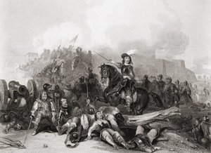 The Storming of Bristol, 26th July 1643, engraved by J.C. Varrall (carving) 作： George (after) Cattermole