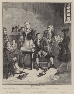 ジャック・シェパードのイラスト（彫刻 作： George (after) Cruikshank
