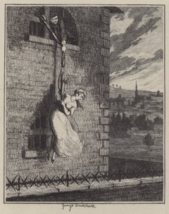 ジャック・シェパードのイラスト（彫刻 作： George (after) Cruikshank