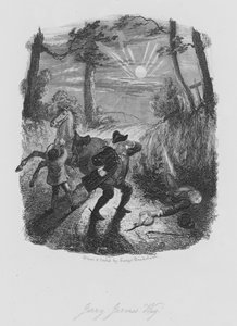 ジェリー・ジャービスのウィッグ（彫刻 作： George (after) Cruikshank