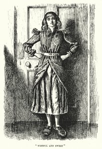 ジョージ・デュ・モーリアの「トリルビー」のイラスト（彫刻 作： George (after) Du Maurier