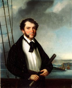 商船の船長 1830-35年頃 油彩・カンヴァス 作： George (attr. to) Chinnery