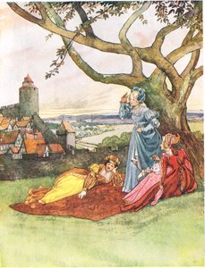 レトロワプリンセス、「絵の本」のイラスト、1910 作： George, 9th Earl of Carlisle Howard