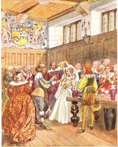 Lochinvar、「絵本の絵本」からのイラスト、1910 作： George, 9th Earl of Carlisle Howard