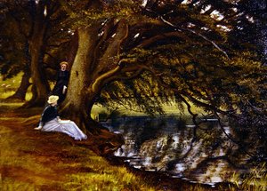 The Hanging Beech（油彩・ボード） 作： George 9th Earl of Carlisle Howard