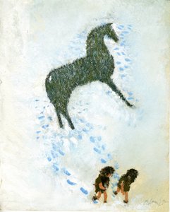 白い馬ではない 作： George Adamson