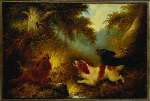 キジを立てるスペイン人 作： George Armfield