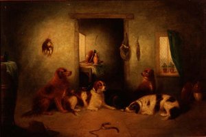 キッチンの犬たち 作： George Armfield