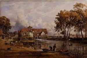 Streatley Mill:オン・ザ・テムズ 作： George Arthur Fripp