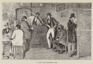 ニューヨークの飲酒バー 作： George Augustus Sala