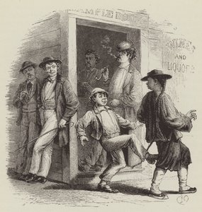 サンフランシスコで中国人を攻撃 作： George Augustus Sala