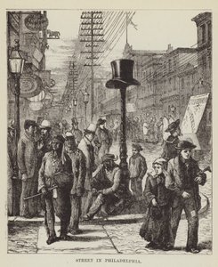 フィラデルフィアの通り 作： George Augustus Sala