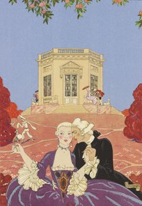 ポール・ヴェルレーヌの「Fêtes galantes」のイラスト（1928年）。