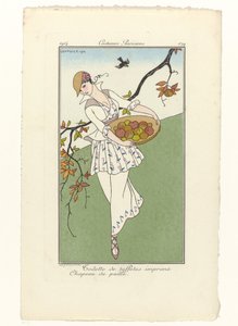 Journal des Dames et des Modes、パリの衣装、1914年、No. 179：タフタのトイレ (...) 作： George Barbier