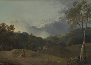 コテージのある風景 作： George Barret