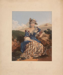 村の美女 作： George Baxter
