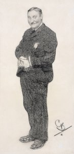 H・G・ウェルズの肖像（鉛筆画） 作： George Belcher