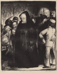 エレベーターで 作： George Bellows