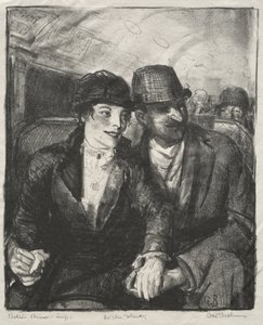 地下鉄の中で 作： George Bellows