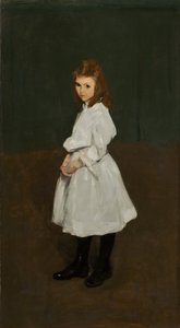 白い服を着た少女（クイニー・バーネット） 作： George Bellows