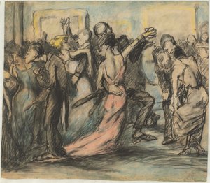ソサエティ ボール [裏面] 作： George Bellows