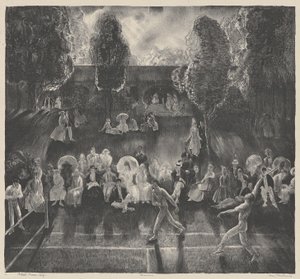 テニス 作： George Bellows