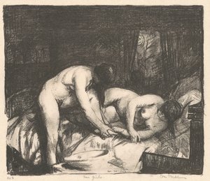 二人の女の子 作： George Bellows