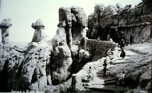 ニューメキシコ州プエブロ・アコマへのアプローチ 作： George Benjamin (Ben) Wittick