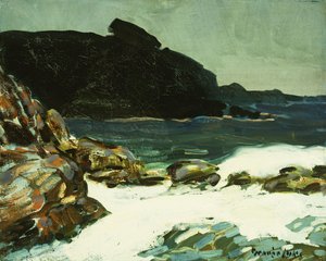 ザ・レッジ、ケープ・エリザベス、メイン州 作： George Benjamin Luks