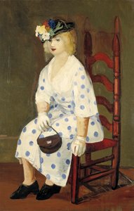 ポルカドットドレス、1927年。 作： George Benjamin Luks
