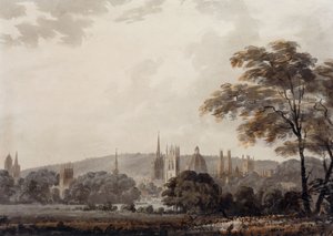 オックスフォードシャー、オックスフォードの塔と尖塔の眺め 作： George Bulteer Fisher