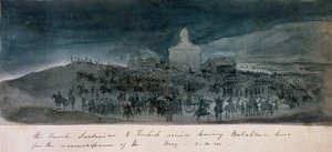 フランス、サルデーニャ、トルコの軍隊が偵察のためにバラクラバの路線を離れ、1854年頃