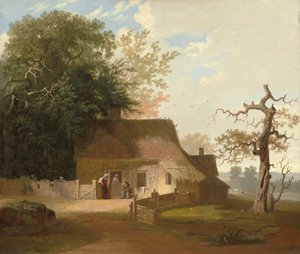 コテージ風景 作： George Caleb Bingham
