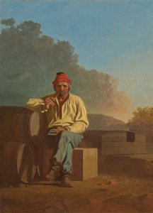 ミシシッピ・ボートマン 作： George Caleb Bingham