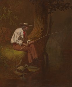 ミシシッピの漁師 作： George Caleb Bingham