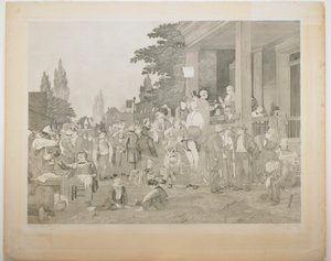 「郡選挙」からの証明 1 作： George Caleb Bingham