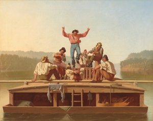 ジョリーフラットボートメン 作： George Caleb Bingham